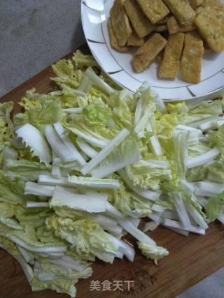 Stir-fried Tofu with Cabbage recipe