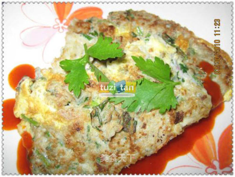 Kissed Larvae Omelette recipe