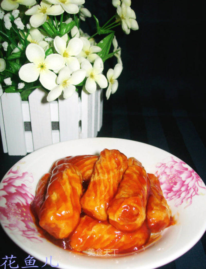 Fish Roll with Tomato Sauce recipe