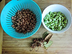 Marinated Peanuts Mixed with Edamame recipe