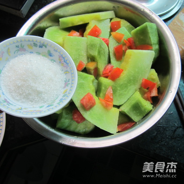 Sweet and Sour Cantaloupe recipe