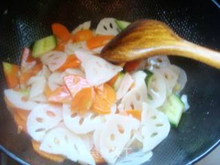 Vegetarian Fried Lotus Root and Carrot Slices recipe