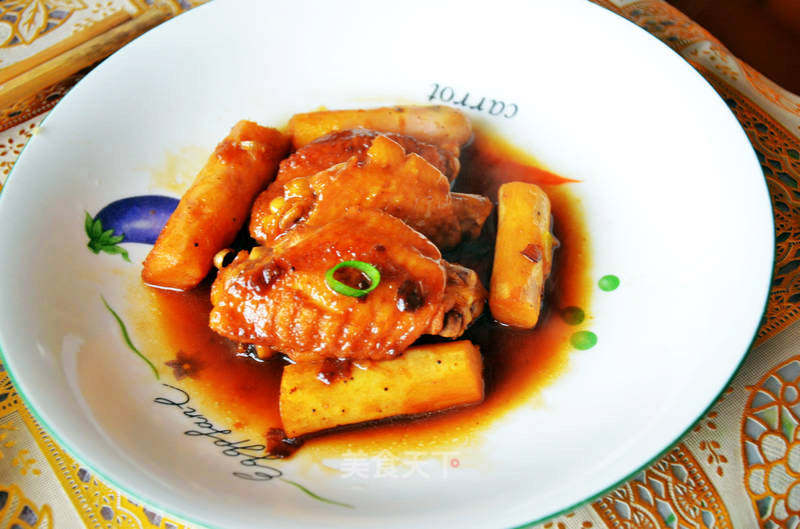 Braised Chicken Wings with Chinese Yam