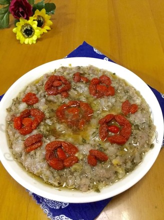 Steamed Mei Cai Meatloaf