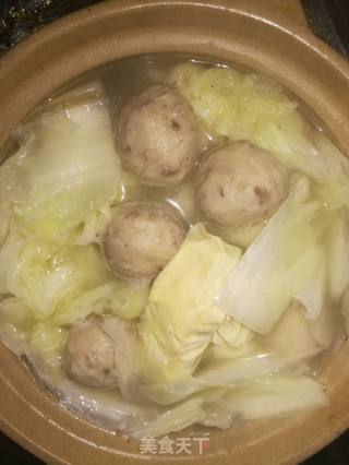 Chinese Cabbage Balls and White Leaf Soup recipe