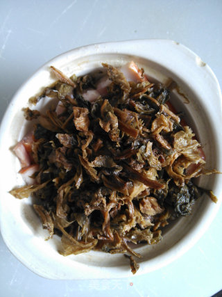 [homel 18 is As Delicious As "feast" Shocking Four People] Plum Dried Vegetables and Bacon recipe
