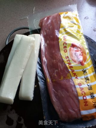 Bacon Rice Cake Roll recipe