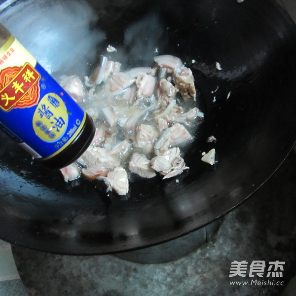 Stir-fried Donkey Meat with Fresh Mustard recipe