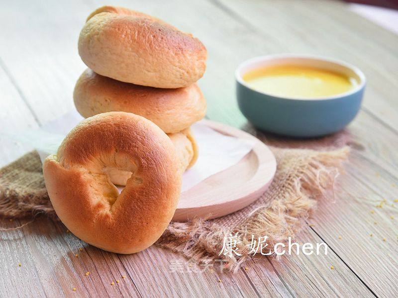 #aca烤明星大赛# Pumpkin Millet Bagels recipe