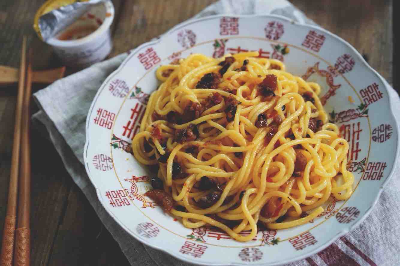 Abalone Spicy Sauce Noodles recipe
