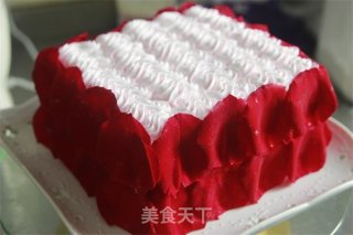 [tomato Recipe] Rose Valentine's Day Cake-it's Better to Send A Rose Cake Than A Rose recipe