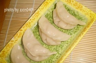 Steamed Dumplings with Watermelon Skin and Seafood recipe