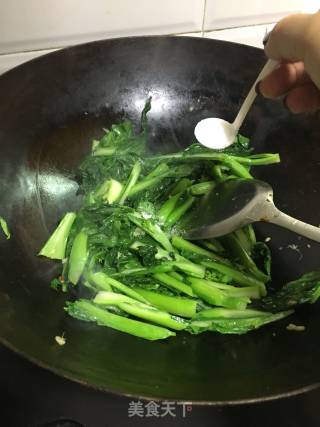 Raw Stir-fried Choy Sum recipe