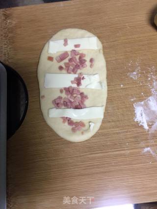 Chive Cheese Ham Bun recipe