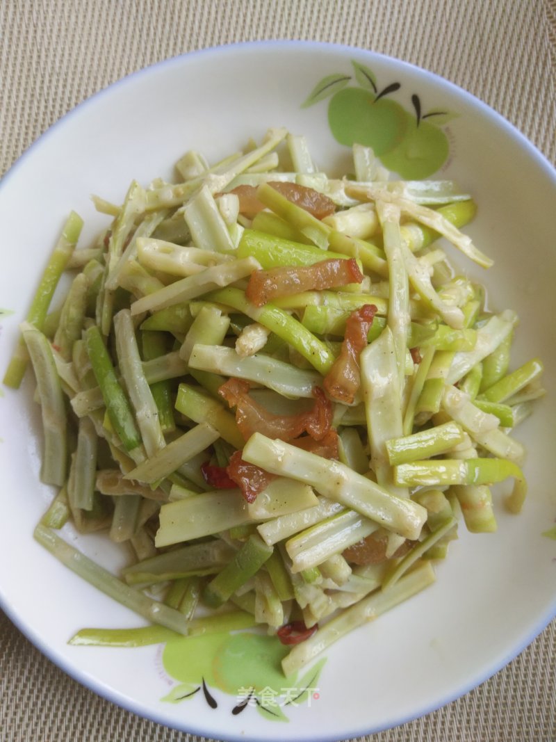 Fried Bamboo Shoots with Bacon