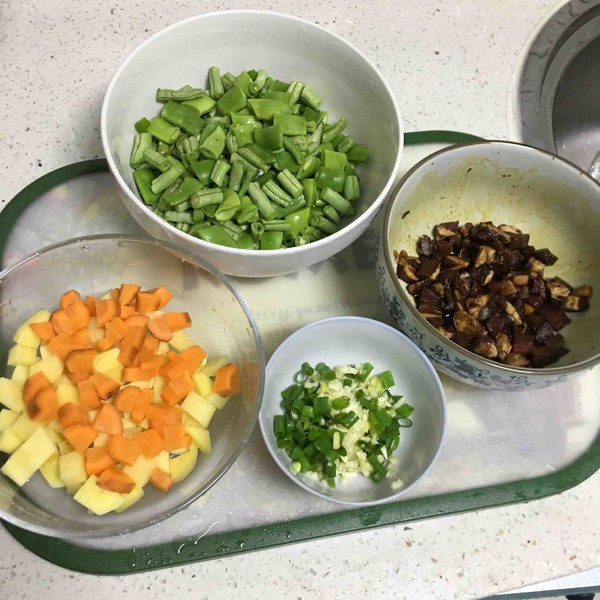 Braised Rice with Beans recipe