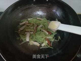 Lettuce Fried Dried Tofu recipe