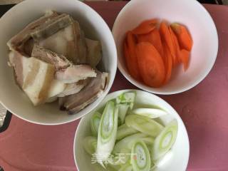 Carrot and Scallion Pork Belly recipe