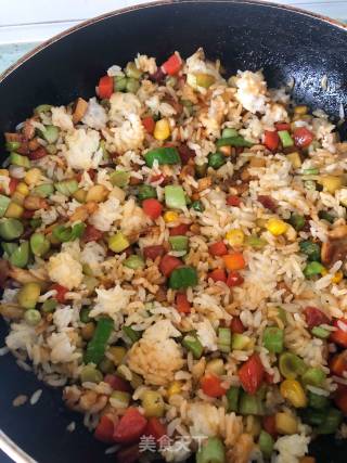 Colorful Ding Ding Fried Rice recipe