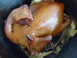 Smoked Roasted Three Yellow Chicken recipe