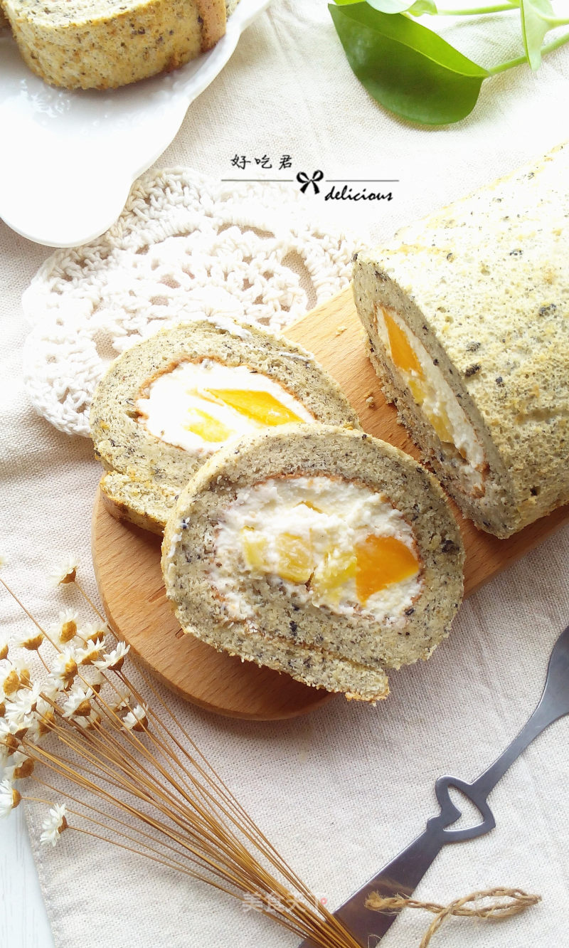 Black Sesame Chiffon Roll recipe
