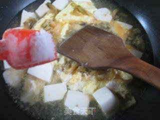 Squeezed Egg Tofu Soup recipe