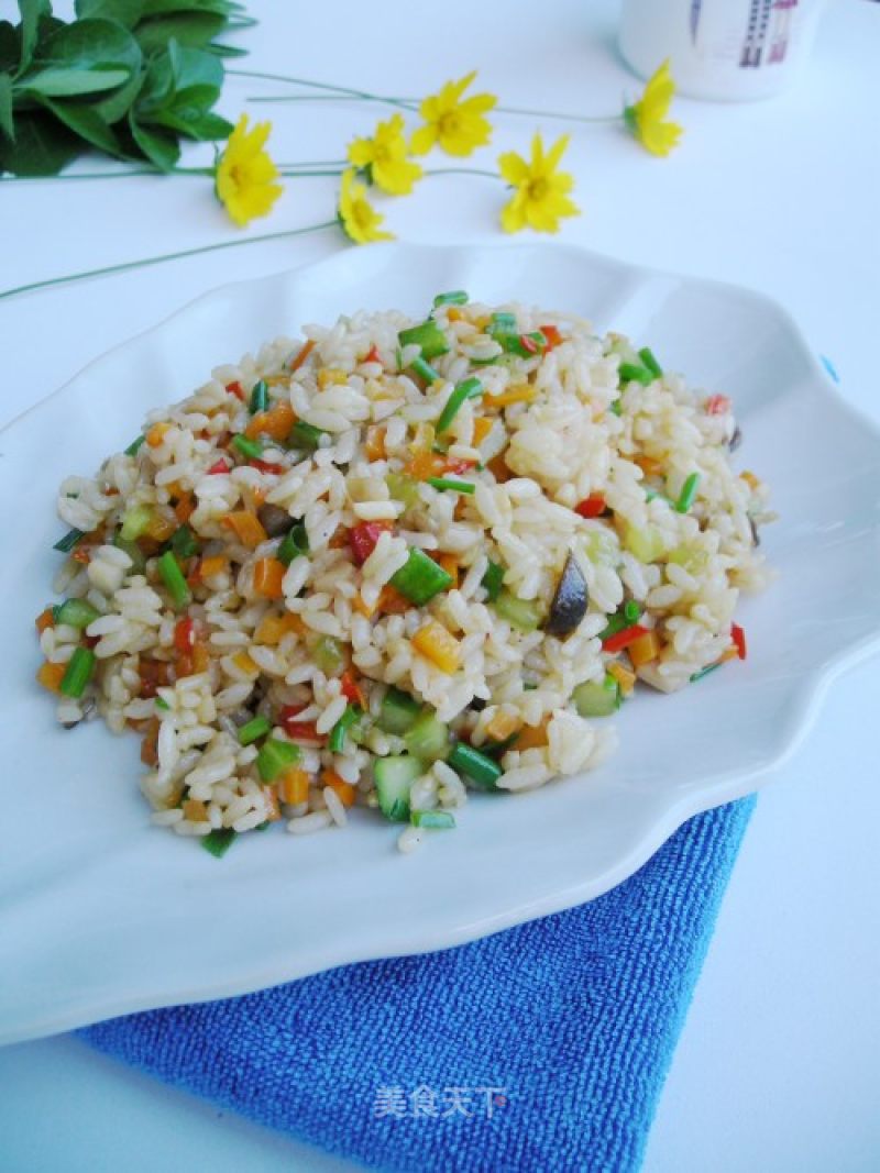 Colorful Vegetable Fried Rice recipe