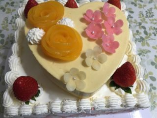 Strawberry Mango Double Mousse Cake recipe