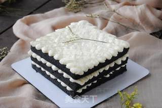 #aca烤明星大赛#bamboo Charcoal Butter Cake recipe