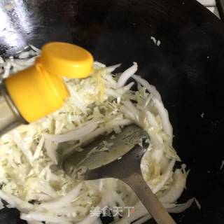 Green Pepper and Cabbage Shreds recipe