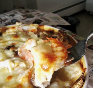 Grilled Seafood with Cream Cheese
