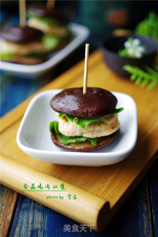 [sichuan] Mushroom Chicken Burger recipe