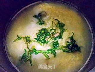 #春食野菜香# Dandelion Two Rice Porridge recipe