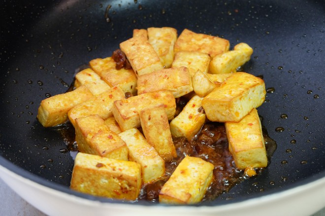 Fried Tofu with Orleans Mushroom Sauce recipe