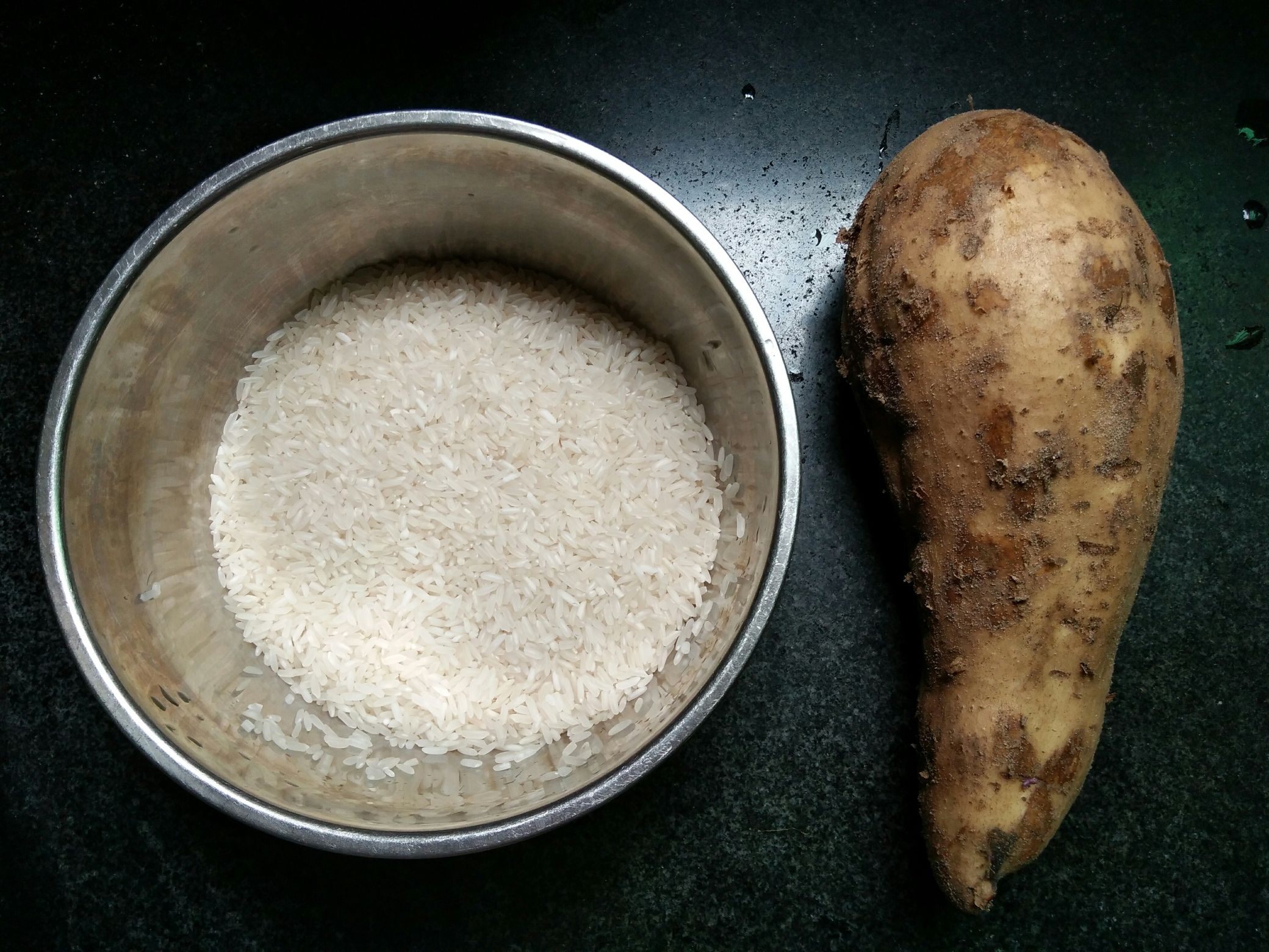 Yellow Heart Sweet Potato Congee recipe