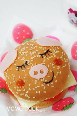 Sleeping Little Beautiful Pig Burger recipe