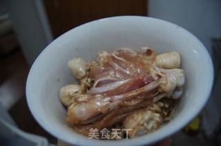 Shredded Chicken Drumsticks with Mushroom and Bamboo Shoots recipe