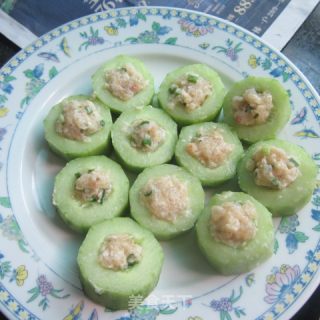 Cucumber Stuffed with Fish Puree recipe