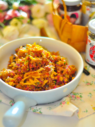 Colorful Rice with Bacon and Egg Fried Rice recipe