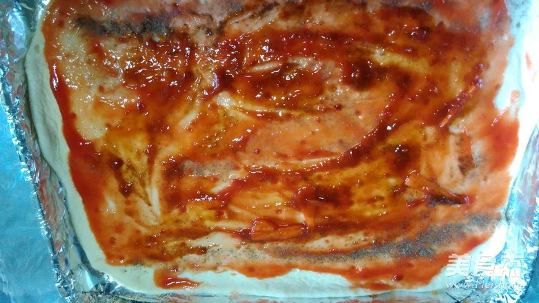 Tomato Sausage Pizza recipe