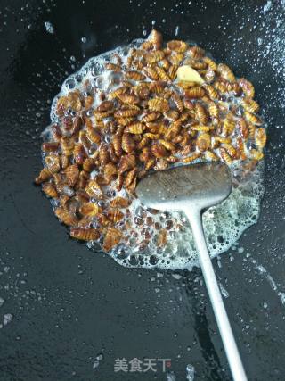 Fried Silkworm Chrysalis recipe