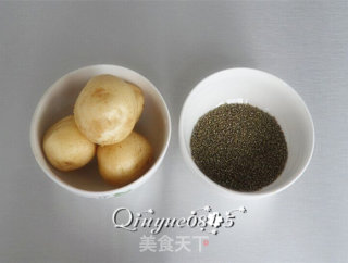 Black Millet Potato Porridge recipe