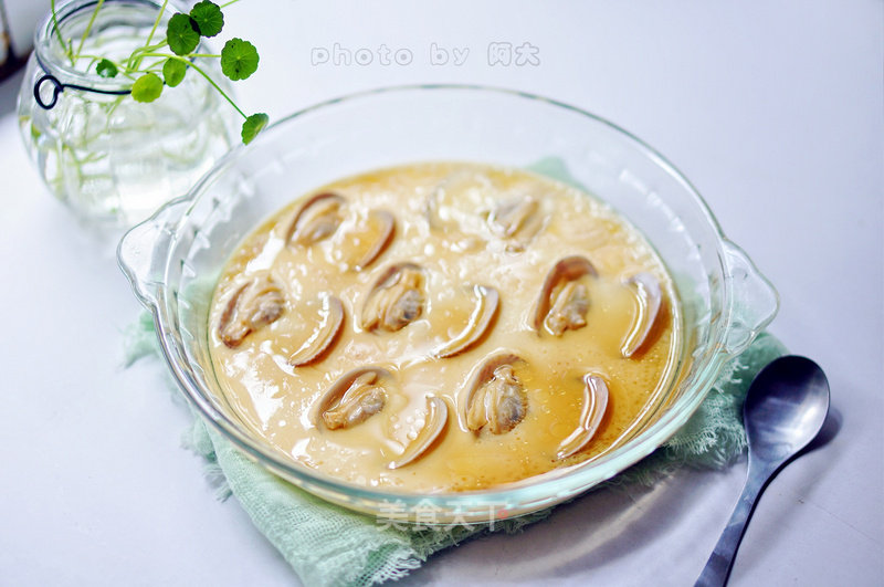 Steamed Egg with Clams recipe