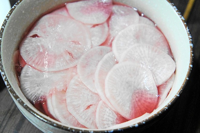 Sweet and Sour Radish Flowers recipe