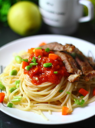 Steak Spaghetti recipe