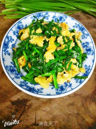 Scrambled Eggs with Leek recipe