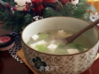 Duck Frame Cabbage Tofu Soup recipe