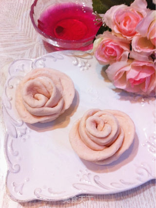 "mood Gourmet" Rose-shaped Steamed Buns-beautiful Flower Rolls recipe