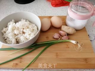 Improvised Garlic Egg Fried Rice recipe