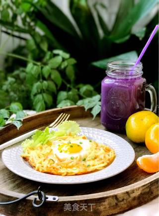 Shredded Potato Sun Egg recipe